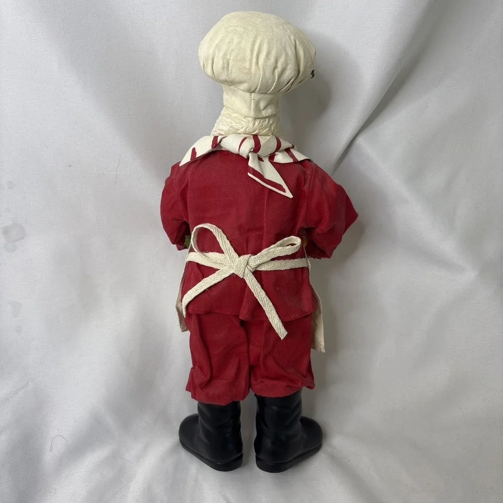 Possible Dreams Clothique Santa Claus Cake Baker Chef Figgy Pudding Figure Mache